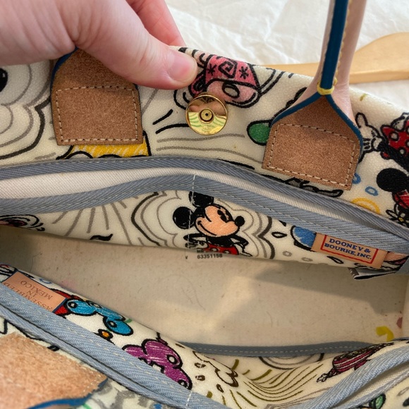 Disney Dooney & Bourke Sketch Tassel Tote Handbag - Picture 9 of 15